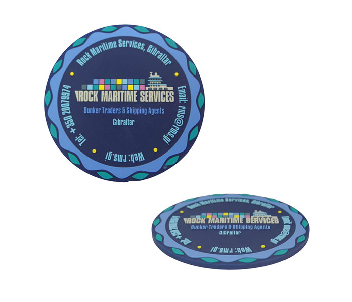 Custom Branded PVC Rubber Coaster