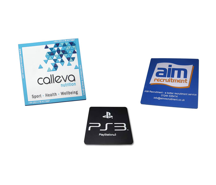 Custom Branded PVC Rubber Coaster - Square Shaped Coasters